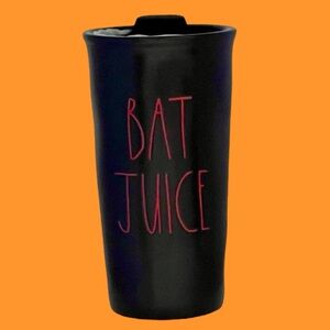 🎃🦇RAE DUNN “BAT JUICE” Travel Tumbler Hot Cold Beverage, Fall Halloween